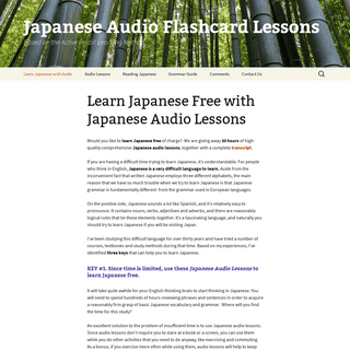 A complete backup of japaneseaudiolessons.com