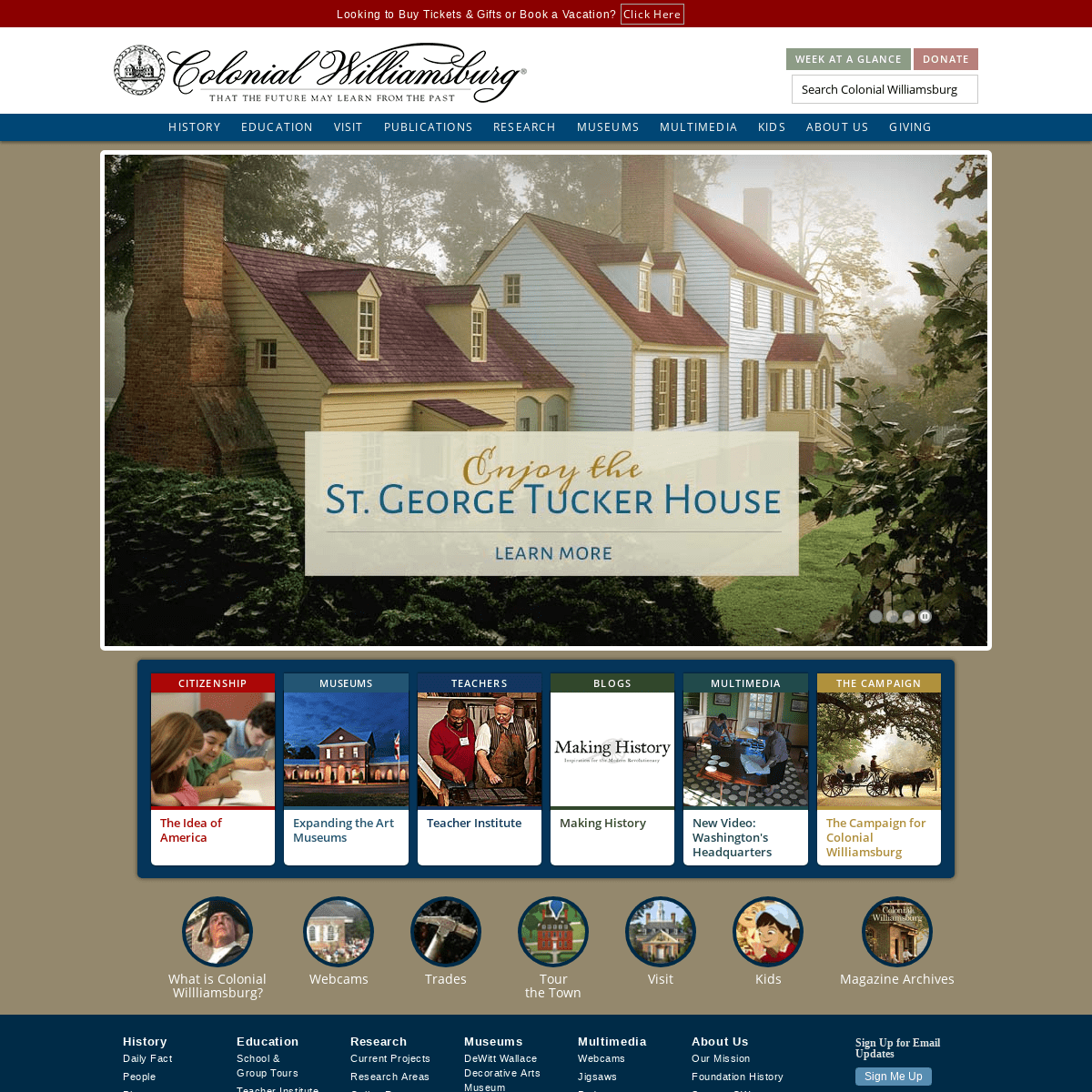 Home page of History.org : The Colonial Williamsburg Foundation's official History and Citizenship site