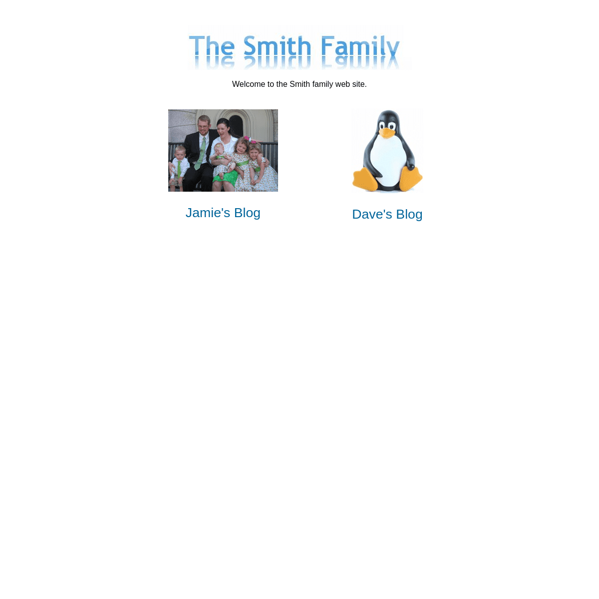 The Smith Family Web Site