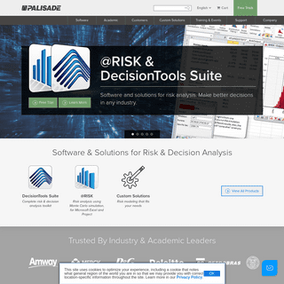 Palisade: Maker of Risk & Decision Analysis Software using Monte Carlo Simulation