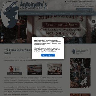 A complete backup of antoinettescapemay.com