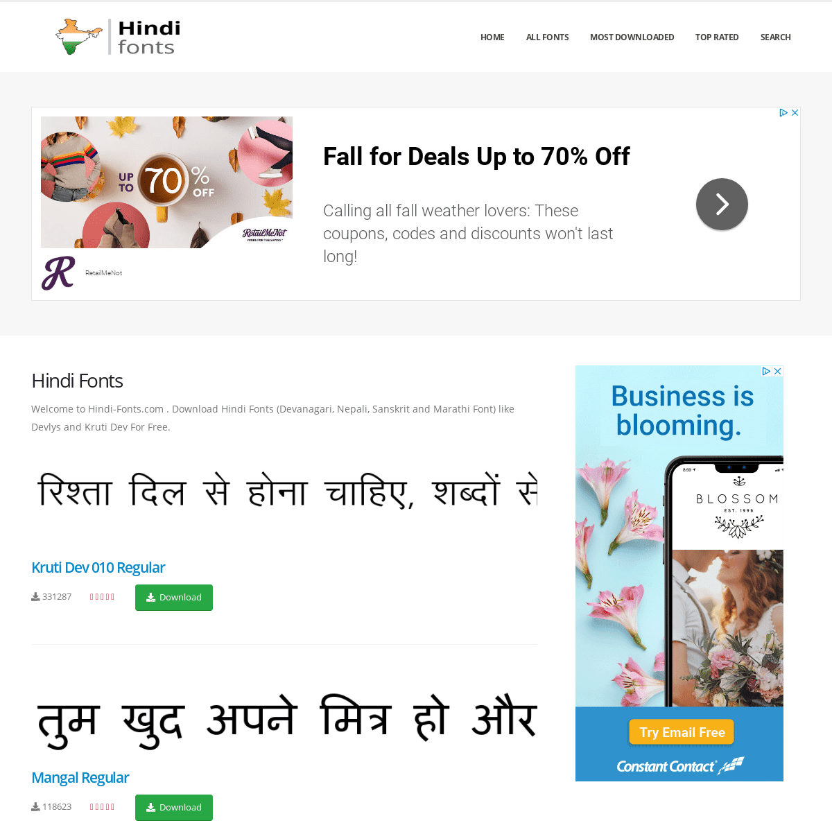 A complete backup of hindi-fonts.com