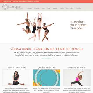 The Freyja Project | Highland - Denver, CO | Spa, Yoga & Dance Studio