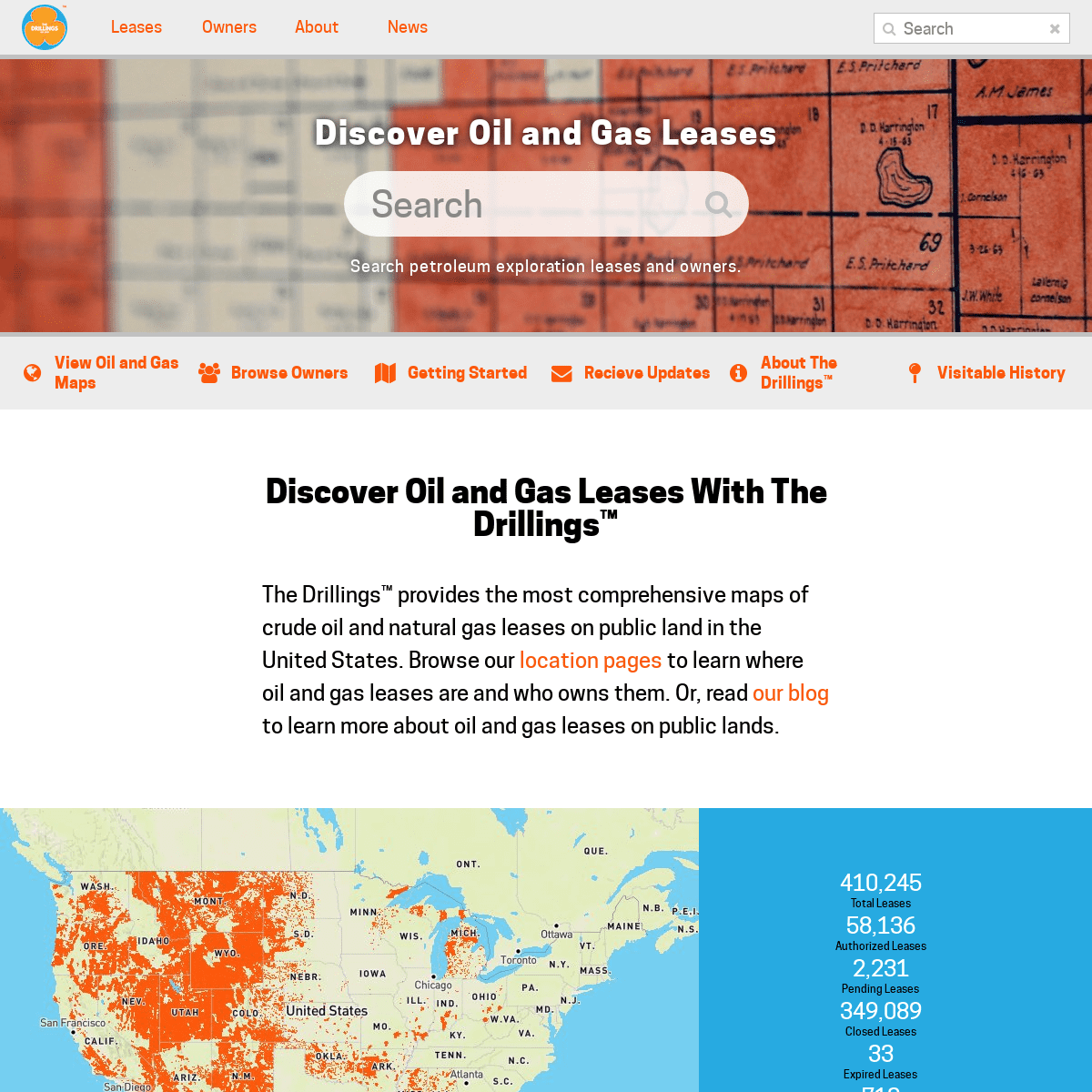 The Drillings™: Free Oil and Gas Lease Maps And Reports