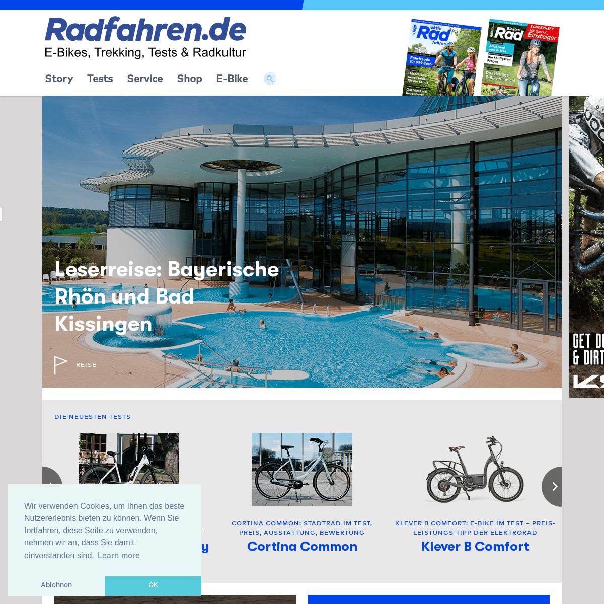 radfahren.de - E-Bikes, Trekking, Tests & Radkultur - ElektroRad, aktiv Radfahren