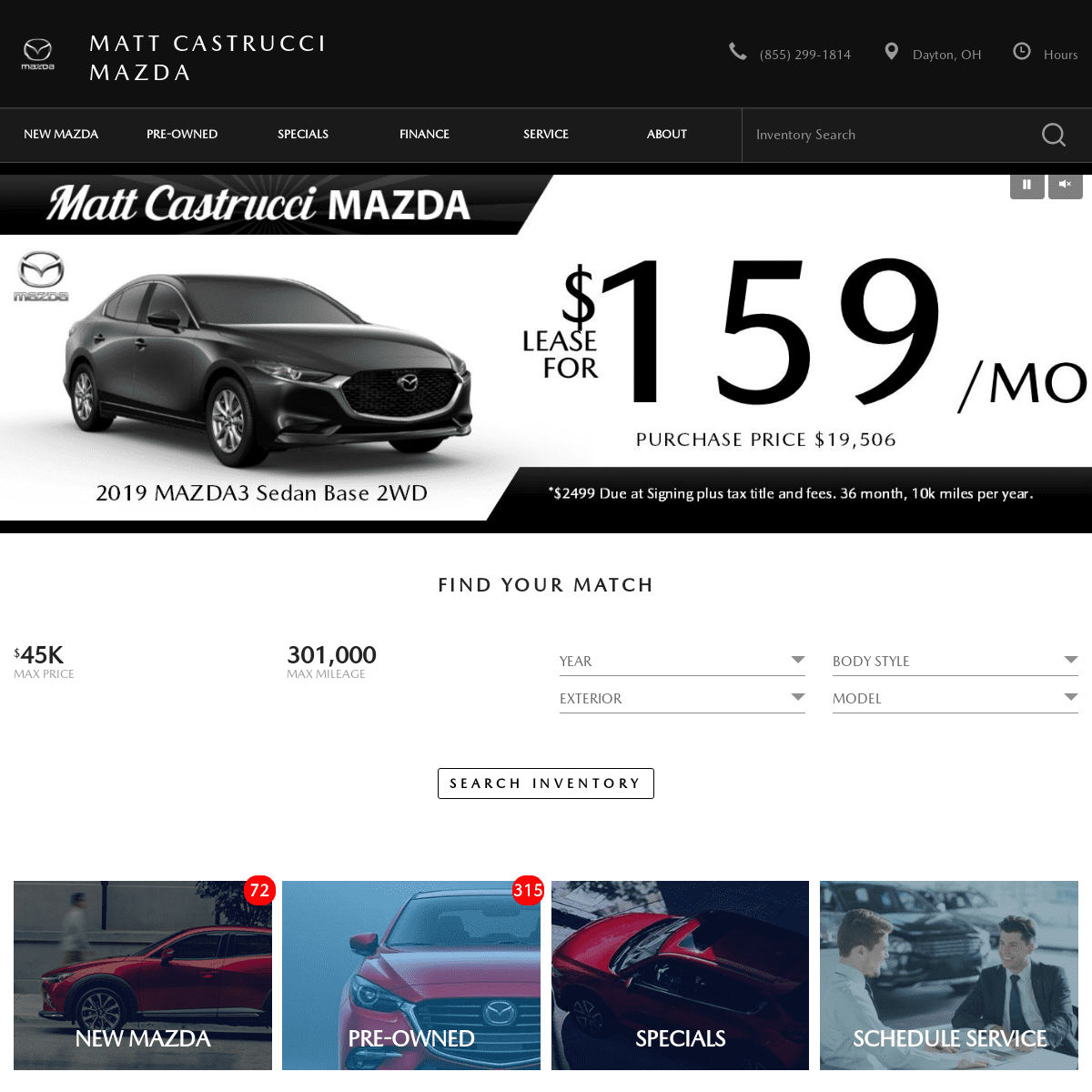 Mazda Dealership Dayton OH | Used Cars Matt Castrucci Mazda