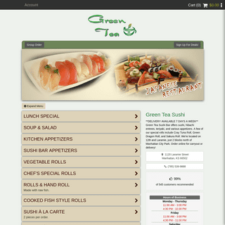 Green Tea Sushi - Manhattan, KS 66502 (Menu & Order Online)