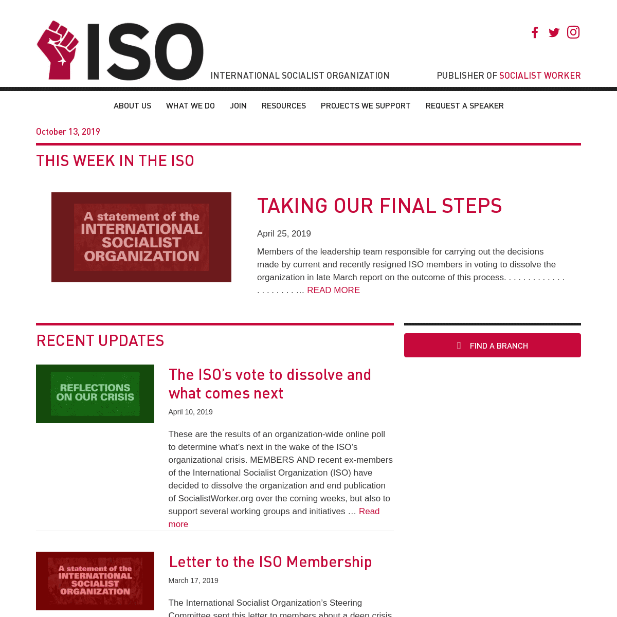 A complete backup of internationalsocialist.org
