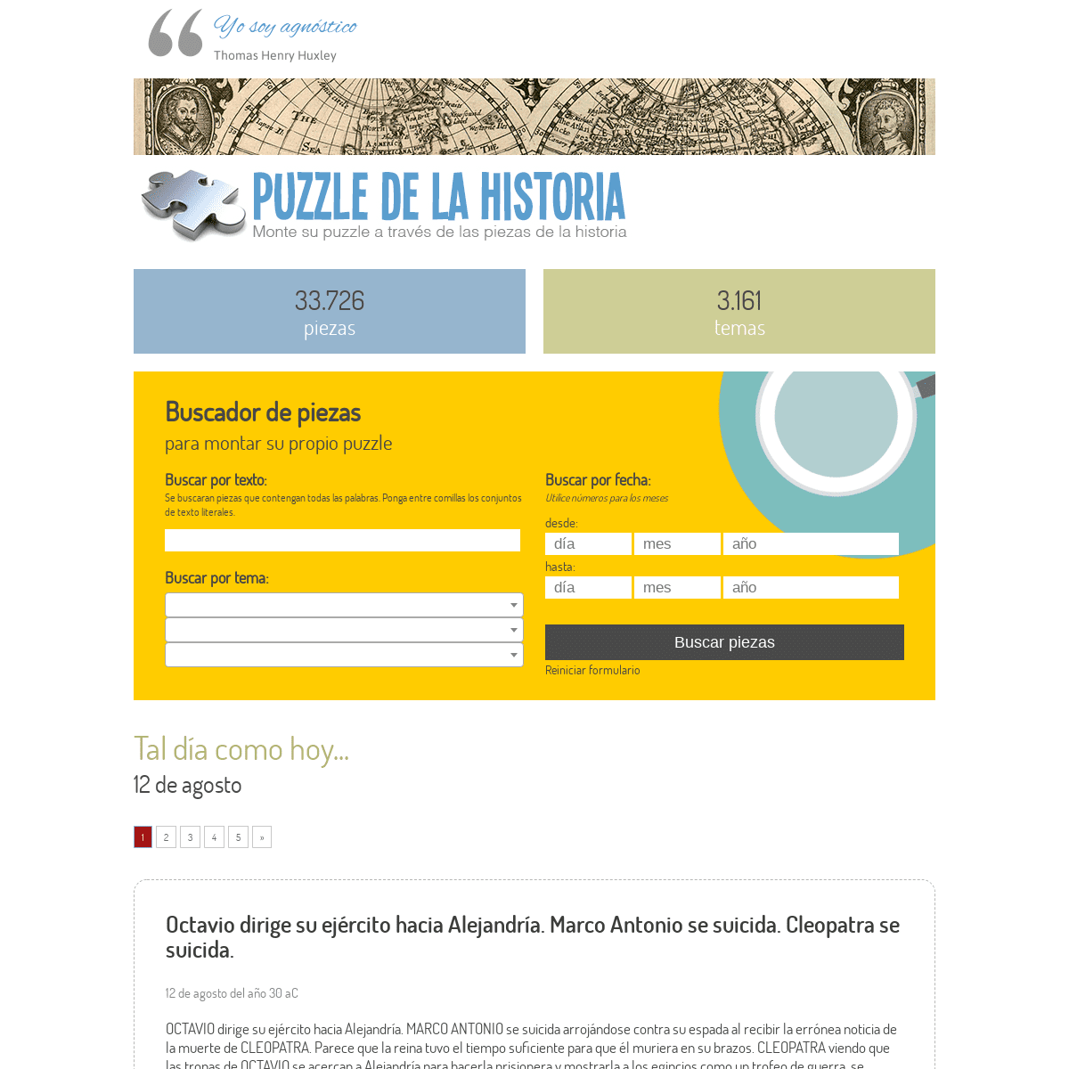PUZZLE DE LA HISTORIA | Monte su puzzle a través de las piezas de la historia