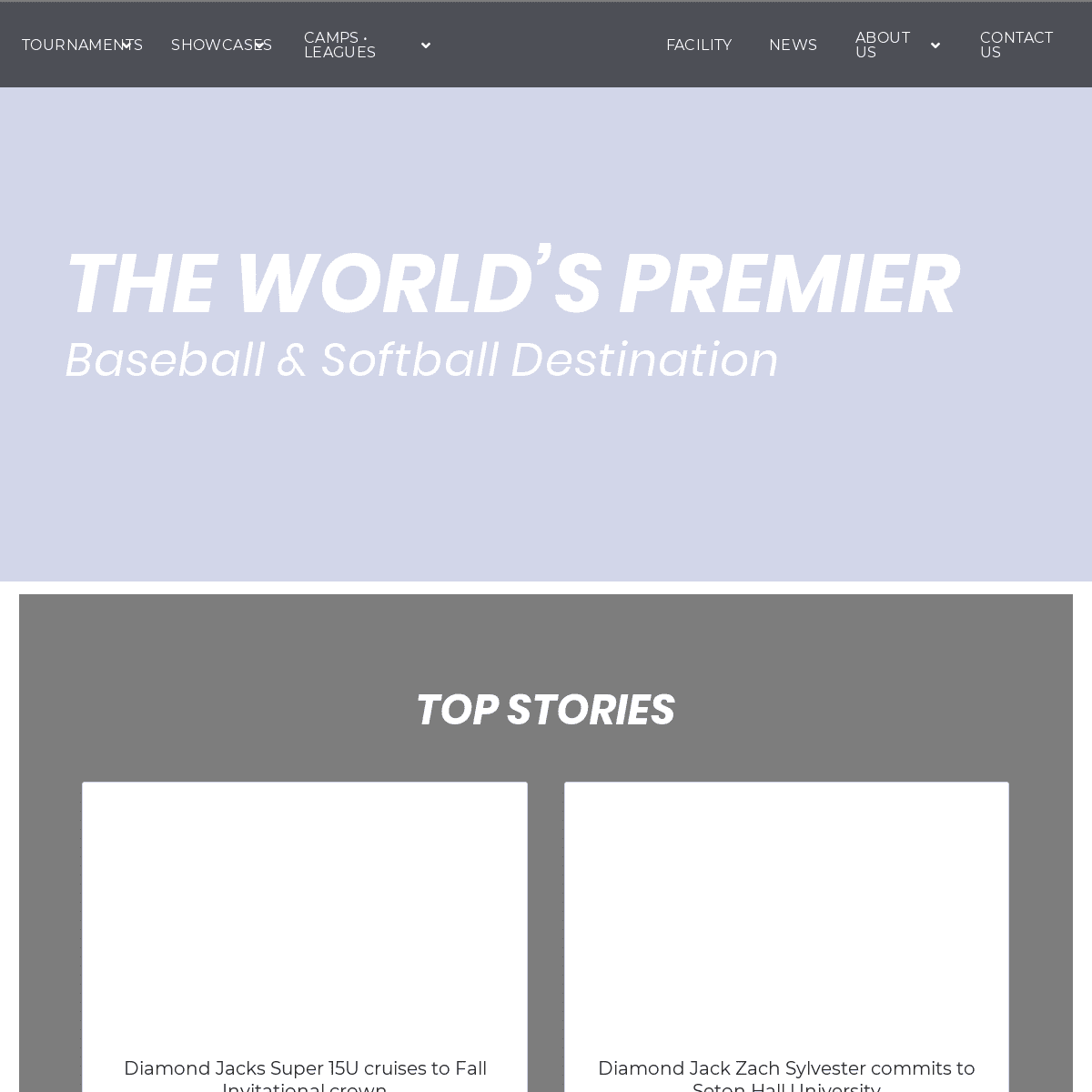 Diamond Nation - The world’s premier baseball and Softball destination.