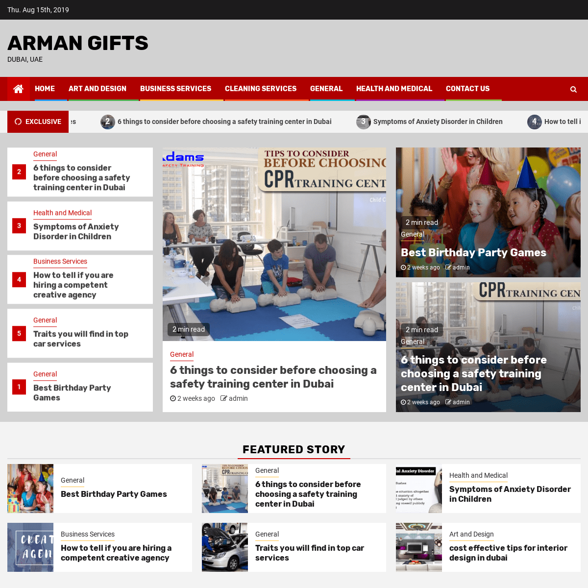Arman Gifts – Dubai, UAE