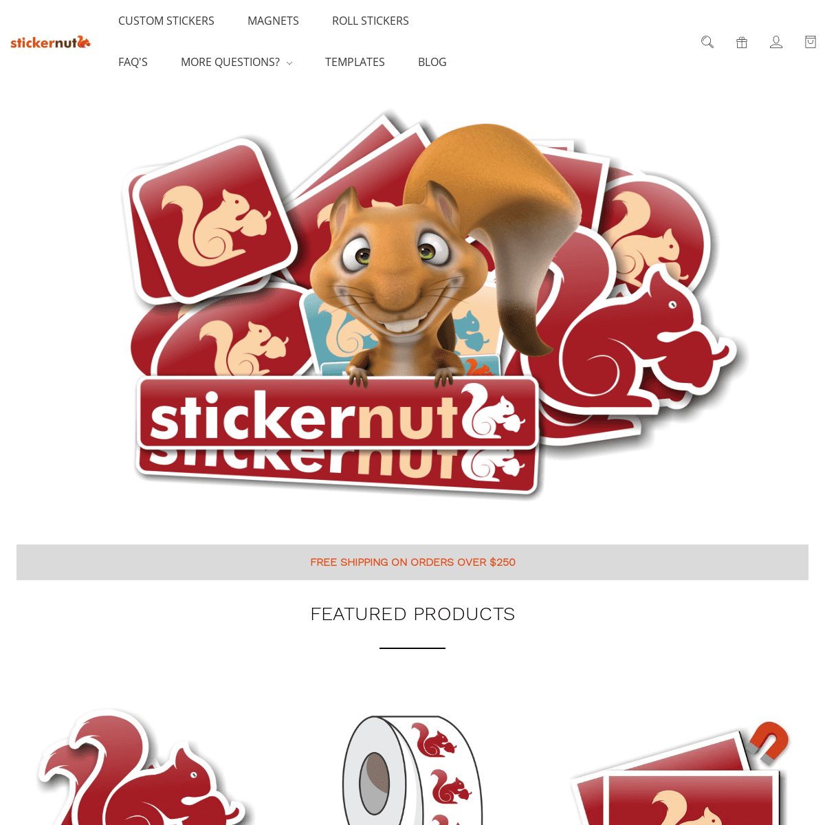 Sticker Nut - Custom Stickers - Die Cut Stickers - Decals - roll stickers - paper stickers - magnets