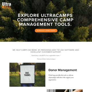 UltraCamp  | Camp Management Software