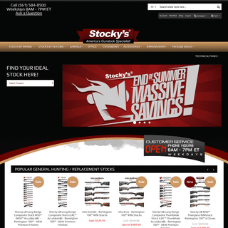 Stocky's Rifle Stocks - America's Gunstock Specialists!