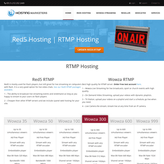 RTMP Hosting | Red5 RTMP | Wowza RTMP | RTMP Servers