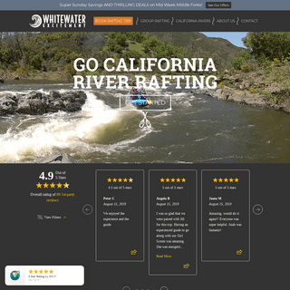 American River Whitewater Rafting - California River Rafting Trips