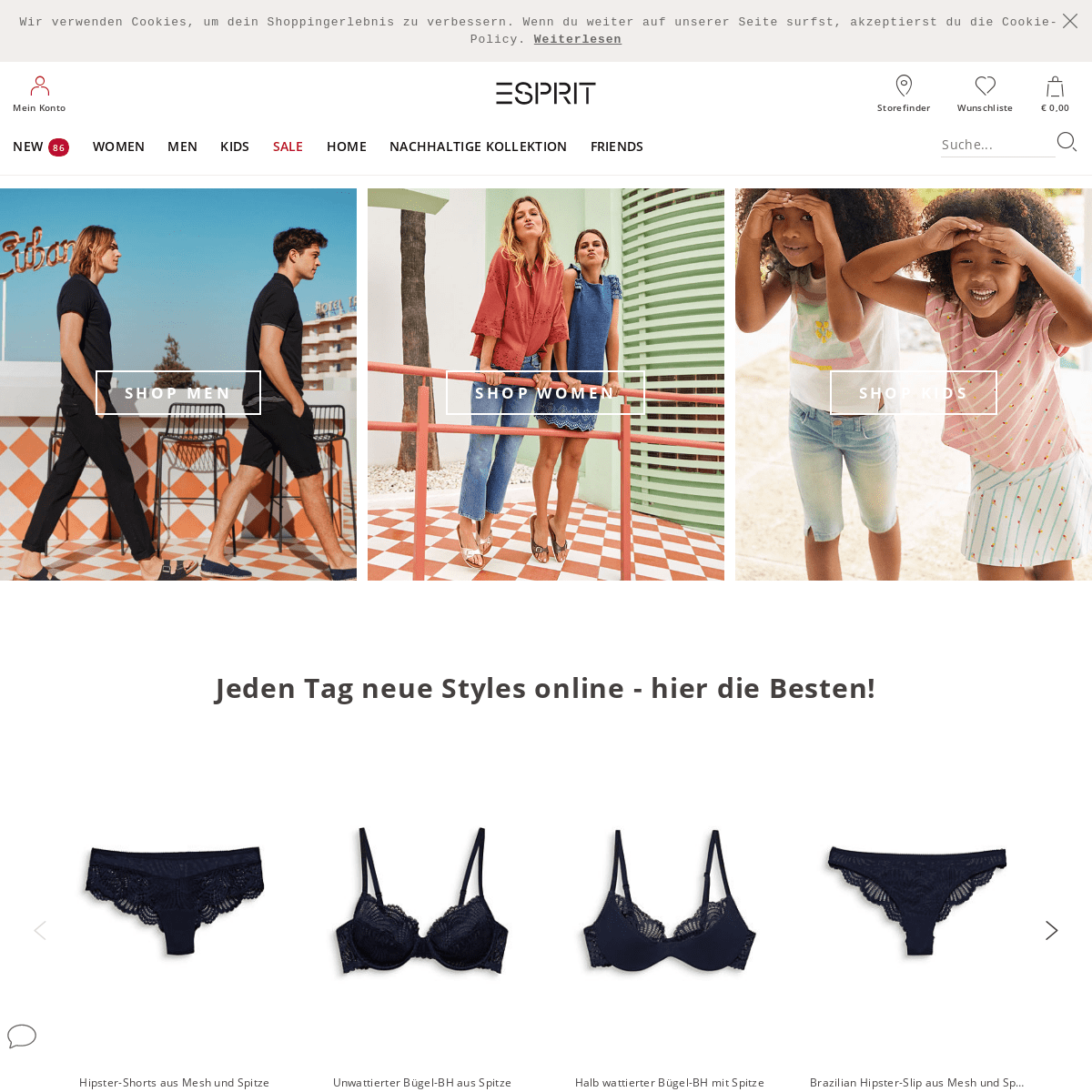 Esprit Mode für Damen, Herren & Kinder im Online-Shop | Esprit