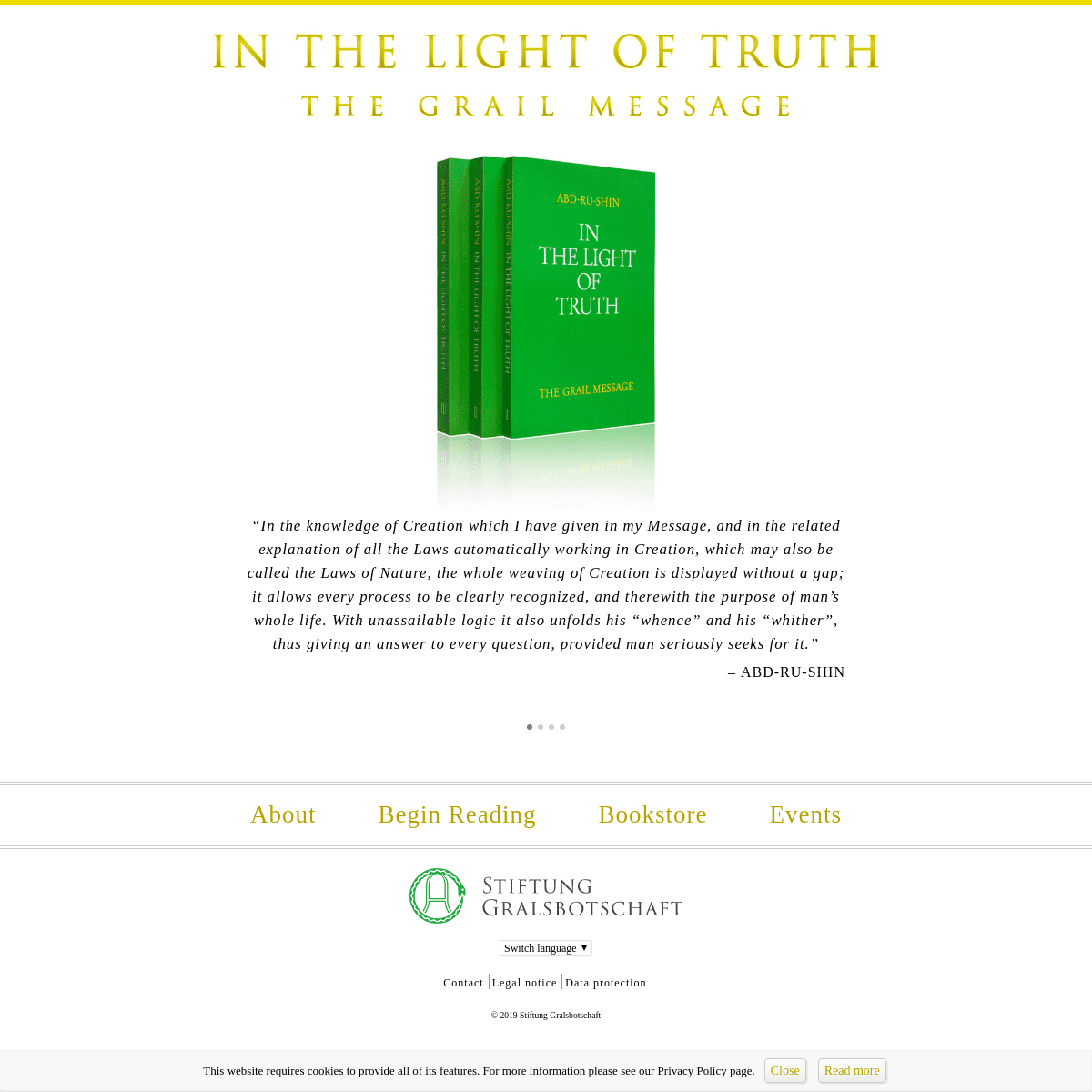 In the Light of Truth – The Grail Message by Abd-ru-shin - grailmessage.com