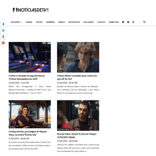 Noticiasdetv.com | Notícias da TV, Cinema, Teatro e Websérie