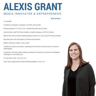 A complete backup of alexisgrant.com