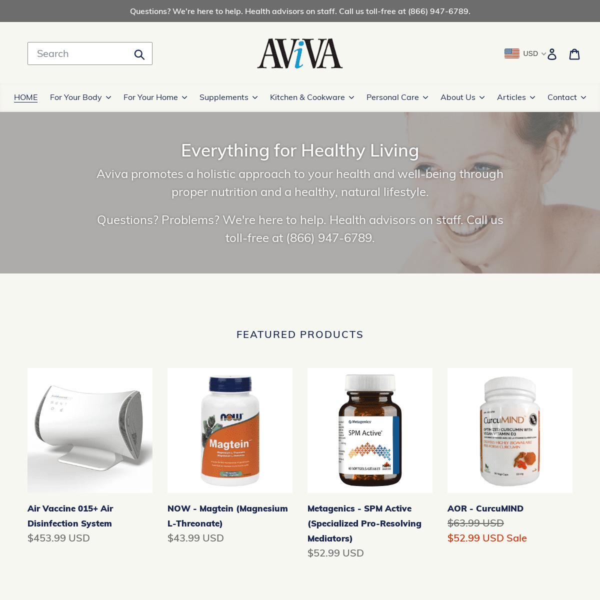 Aviva Natural Health Solutions - Everything For Healthy Living