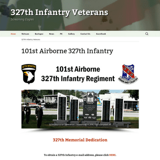 327th Infantry Veterans | Screaming Eagles