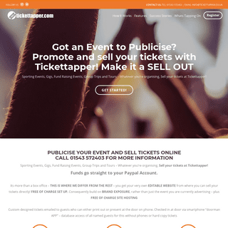 A complete backup of tickettapper.co.uk