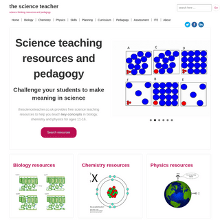 the science teacher | science thinking resources and pedagogy