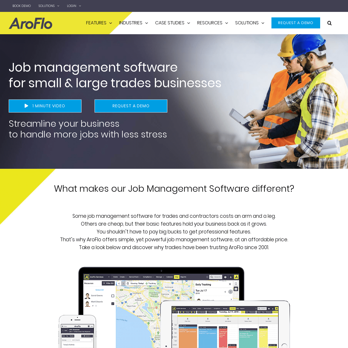 Job Management Software For Tradies | Built by Tradies | AroFlo