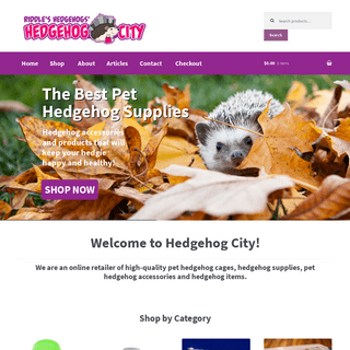 Hedgehog City: Pet Hedgehog Supplies, Accessories and Items