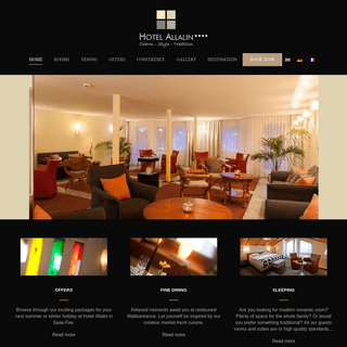 Hotel Allalin Saas-Fee | Welcome