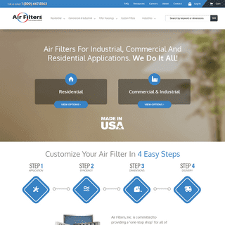 Order Replacement Air Filters Online for Residential or Commercial Air Filtration | Air Filters, Inc.