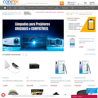 CODITEK - Loja Online de Informática, Telemóveis, Smartphones, Tablets, Baterias e todos os acessórios. Tudo aos melhores preços