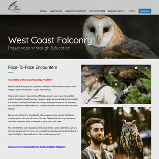 A complete backup of westcoast-falconry.com