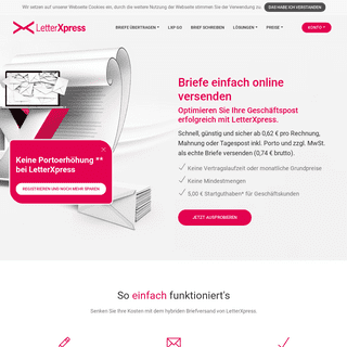 Briefe einfach online versenden | LetterXpress.de