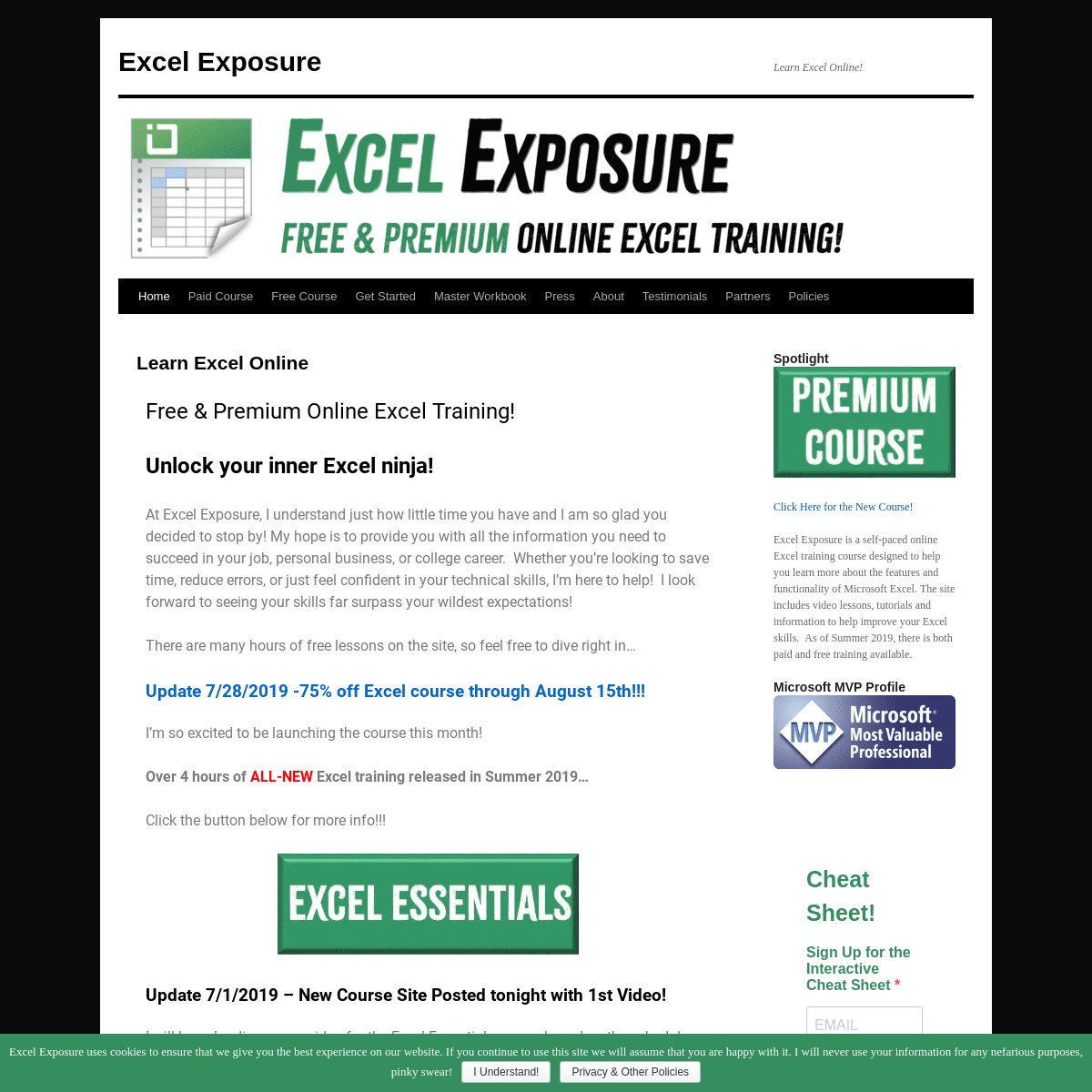 A complete backup of excelexposure.com