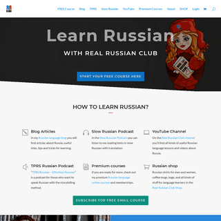 Learn Russian Language Online FREE Lessons - Real Russian Club