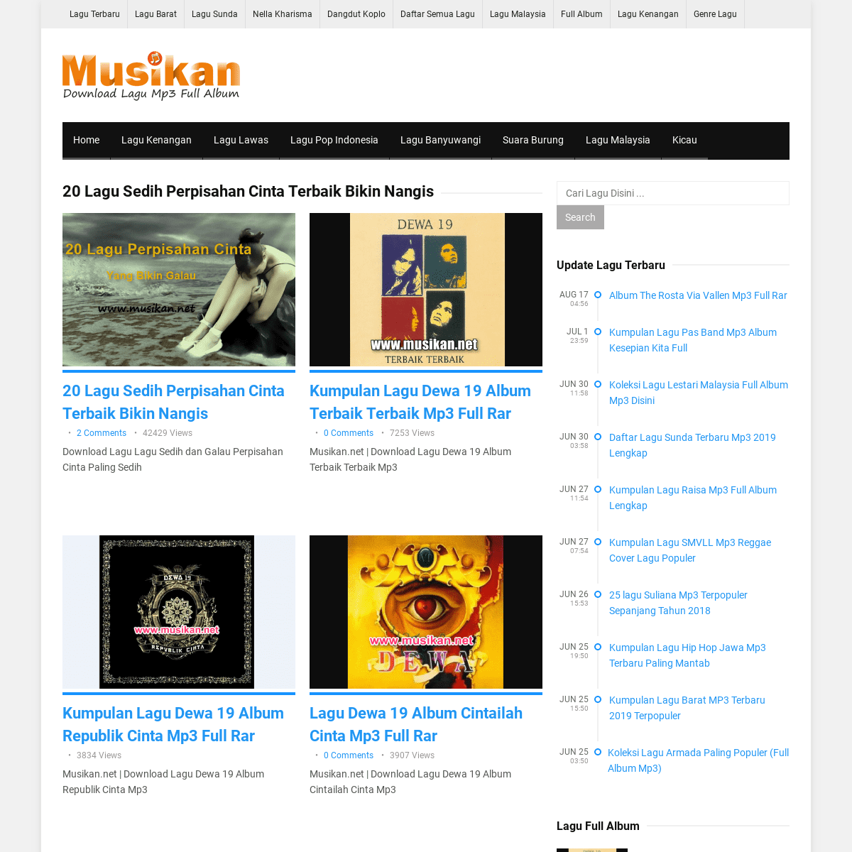 Musikan.NET | Situs Download Mp3 dan Gudang Lagu Terbaru Full Album Rar