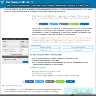 A complete backup of taxformcalculator.com