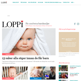 Mammabloggar, tävlingar, vardagsrecept och småbarnsliv | Loppi.se