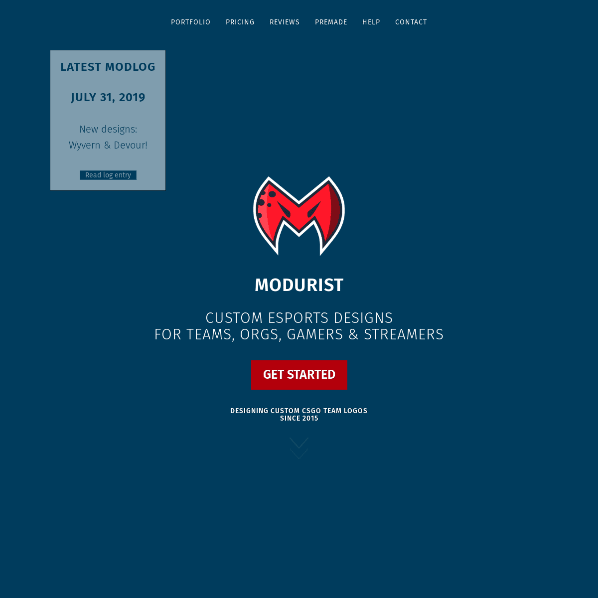 Modurist | CSGO team logos and custom esports designs for streamers and gamers.