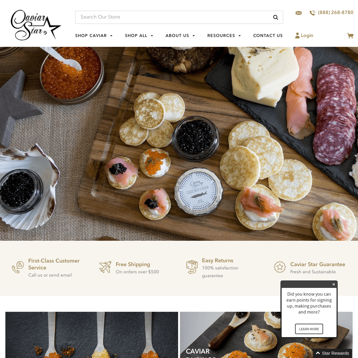Caviar Star | Buy Online | Specialty Gourmet Food Store
