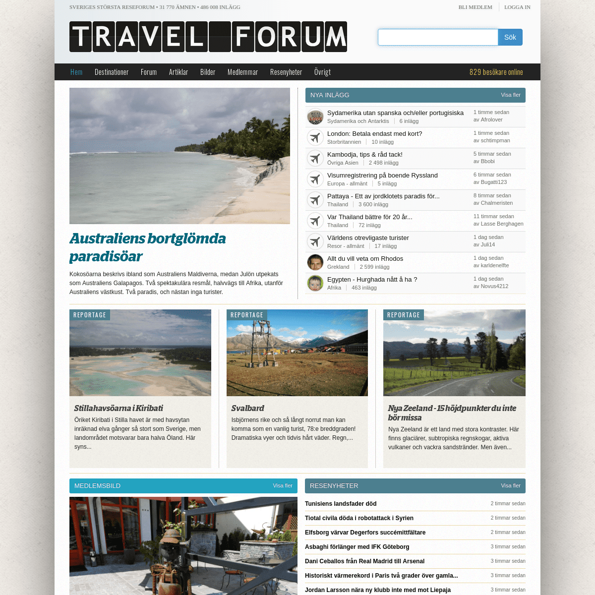 Travel Forum | Sveriges största reseforum