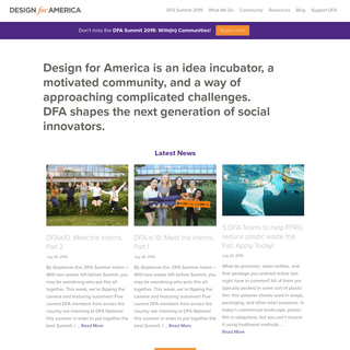 Design for America | Design innovation for social good