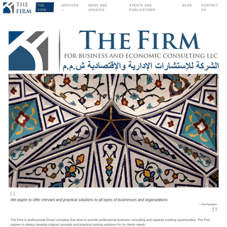 The Firm | The Firm for Business and Economic Consulting