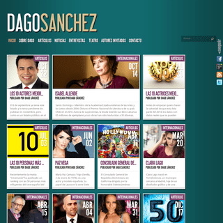 Dago Sánchez, artículos, entrevistas, cine, televisión – dagosanchez.com