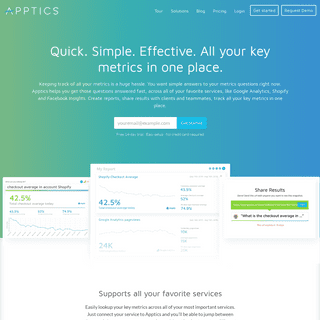 Connect and explore all your key metrics in one place | Apptics