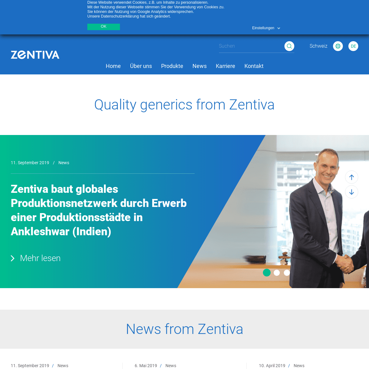 A complete backup of zentiva.ch