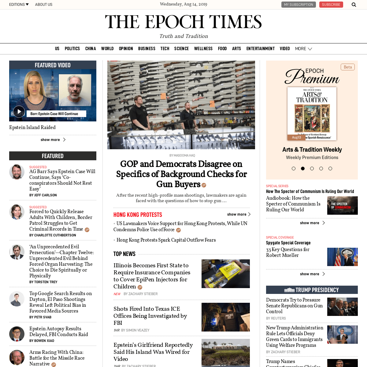 The Epoch Times - Truth & Tradition. Fact Based. Unbiased. Accurate News
