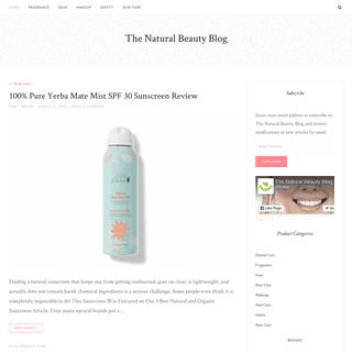 The Natural Beauty Blog - How-tos, Guides and Reviews